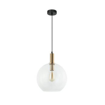 PATERA Interior Glass with Extended Bronze Highlight Pendant Lights