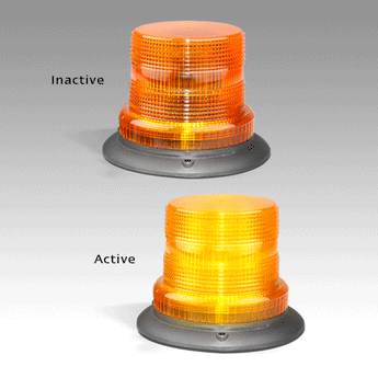 128AMF AMBER STROBE BEACON FIXED