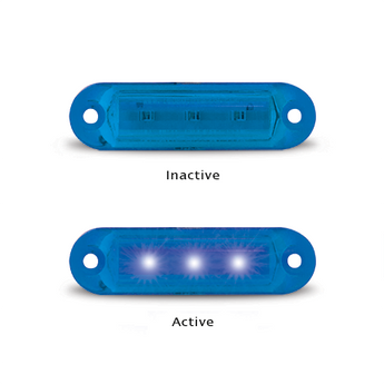 16B12-2 BLUE COURTESY LAMP 12 VOLT