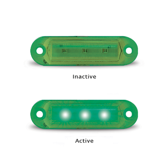 16G12-2 GREEN COURTESY LAMP 12 VOLT