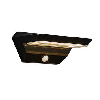 Agena Solar Wall Light Black