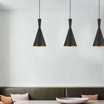 CAVIAR Black Cone Shape Pendant Light