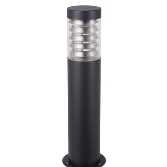 ELANORA: E27 Surface Mounted Black Bollard Lights IP44