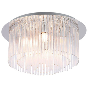 Clarence 6Lt Crystal Glass Decorative Ceiling Fixture