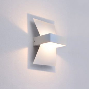 DAVOS: City Series LED Interior Matte White Bow Wall Light