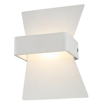 DAVOS: City Series LED Interior Matte White Bow Wall Light