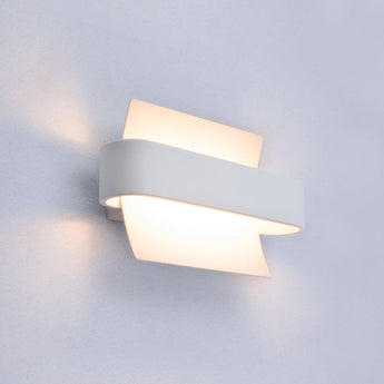 DUBAI: City Series LED Interior Matte White Curved Wall Light