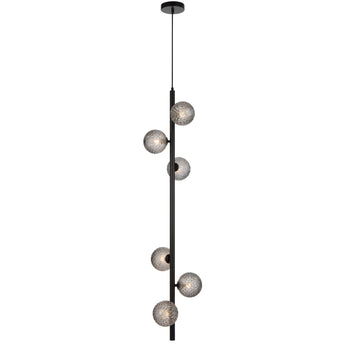 ELSON 6 LIGHT PENDANT BLACK