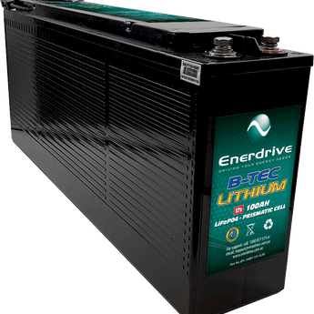 B-TEC 12V 100Ah Slimline Lithium Battery