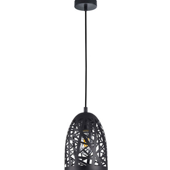 ESCAMA: Interior Iron Cage Ellipse Pendant Lights