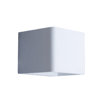 LONDON: City Series LED Interior Matte White Cube Up/Down Wall Light