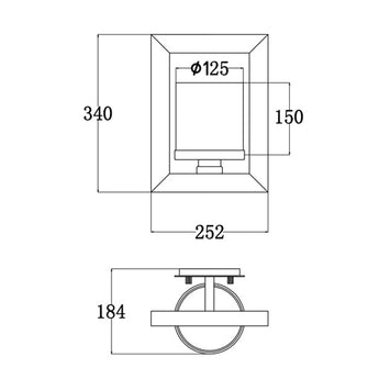 METI: Warm Chestnut Wood Frame Clear Glass Shade Wall Light