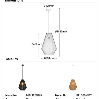 Hobart 1Lt Pendant Light