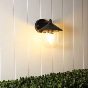 MONZA Black Outdoor Wall Light