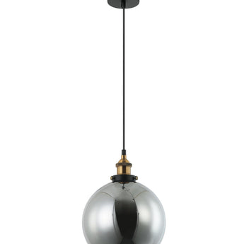 PESINI Interior Wine Glass with Antique Brass Chrome Highlight Pendant Lights