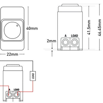 Ikuu Smart Zigbee Push Switch Mechanism - No Neutral Required