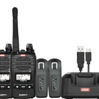 2 Watt UHF CB Handheld Radio - Twin Pack - TX677TP