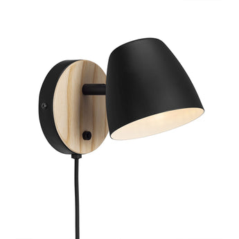 Theo Wall Light Black Metal