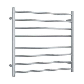 Straight Round Polished Ladder Heated Towel Rail