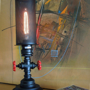 VENETO: Industrial Aged Iron Decorative Table Lamp