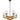 VOTIF Retro Interior Candelabra Oak Wood with Clear Blown Dimpled Glass Pendant Light