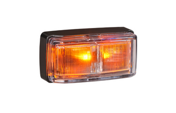 9–33V LED SIDE INDICATOR (AMBER), BLACK BASE, DEUTSCH® CONNECTOR