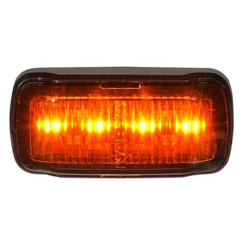 9–33V LED FRONT END OUTLINE MARKER, SIDE INDICATOR (AMBER), BLACK BASE, 2.5M CABLE