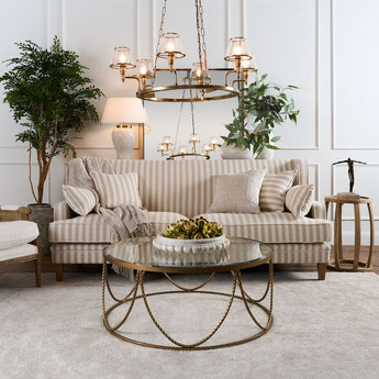 SIENNA CHANDELIER ANTIQUE BRASS