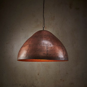 P51 CEILING PENDANT LARGE ANTIQUE COPPER