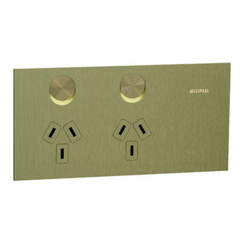 Socket Sw Horiz Twin 10A