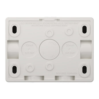 Weathershield
Twin Socket with Extra Switch