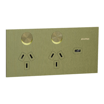 Socket Sw Horiz Twin 1ExUSBC 10A