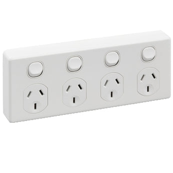 Classic C2000 Series
Quad Switch Socket Outlet