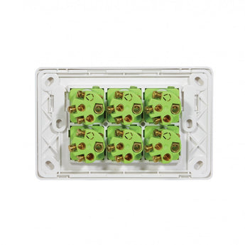 Leopard - Switch Horizontal 6 Gang, 16AX/20A 250V