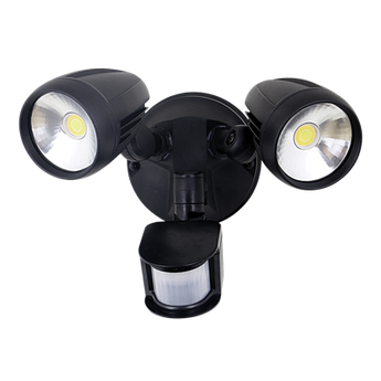 MURO-PRO-30S Twin Head 30W LED Spotlight with Sensor