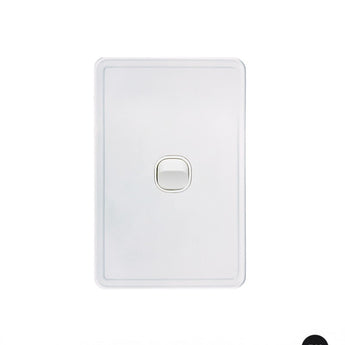 Senoa Simple - Switch Glass Front Vertical 1 Gang 16AX/20A 250V